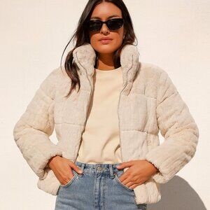 BRAND NEW BearPaw Women's Faux Fur Puffer Jacket XL - NWT $200